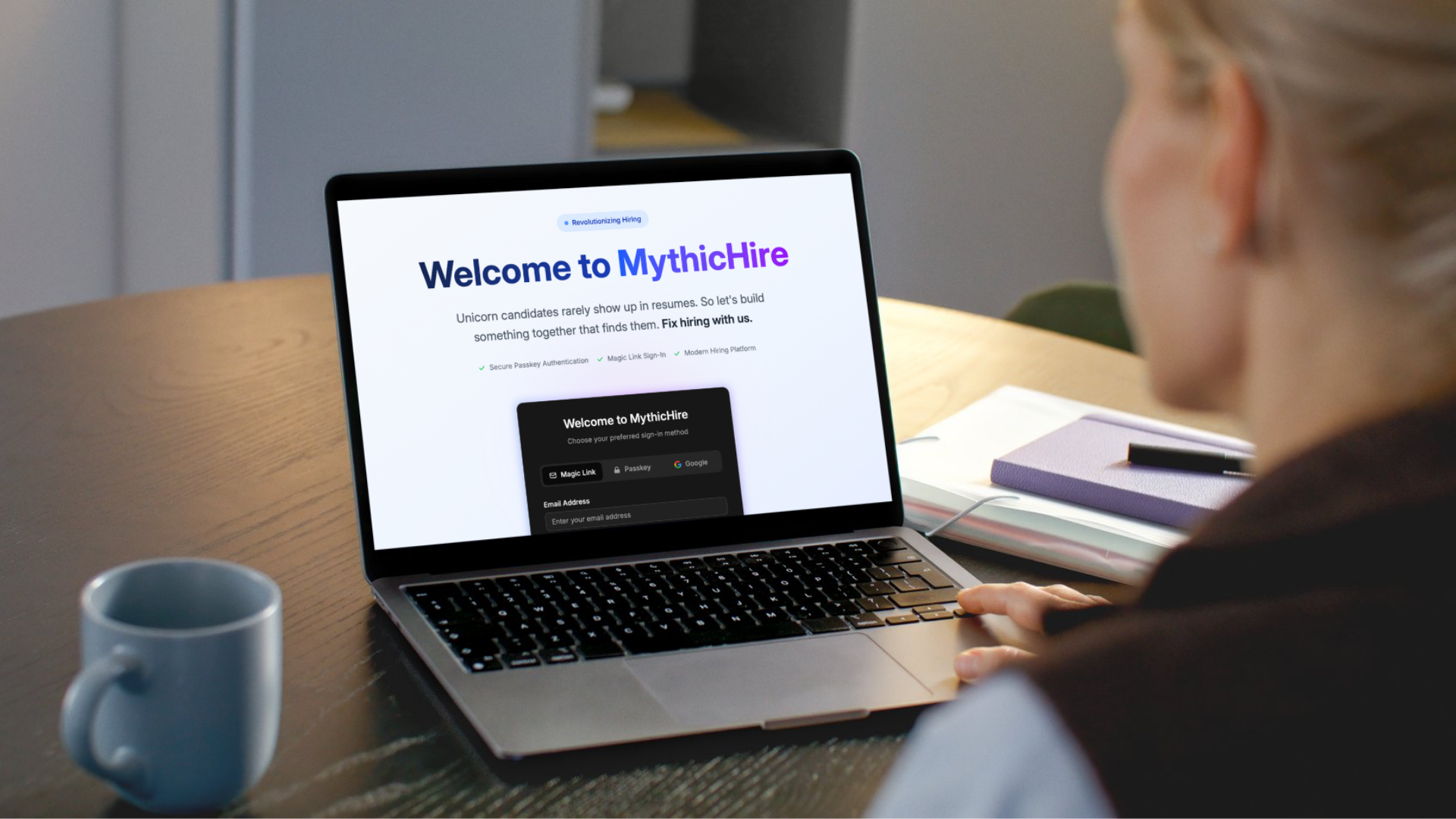 MythicHire platform showing fair candidate evaluation